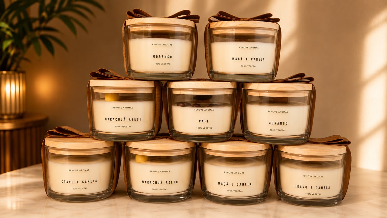 Coleção de velas Renove Aromas